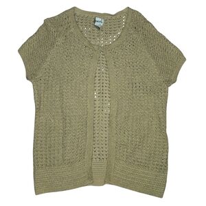 Chico's Tan Sweater, Sz.1, 37" Chest, 24" Shoulder To End